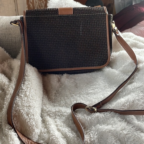 Ted lapidus Paris classic large crossbody bag Designer of Fendi !!! 1970s!!! - Picture 3 of 7